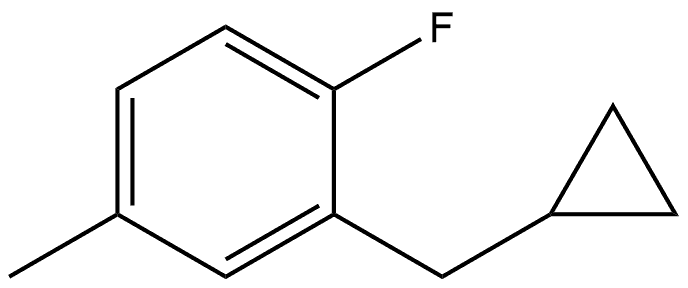 2-(Cyclopropylmethyl)-1-fluoro-4-methylbenzene Structure