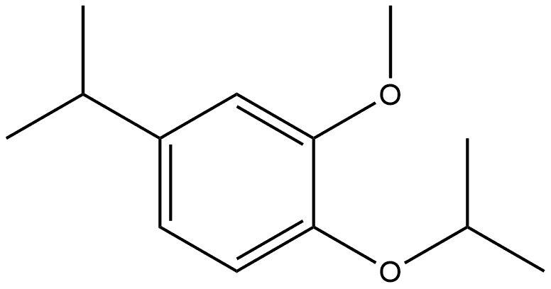 2-Methoxy-1-(1-methylethoxy)-4-(1-methylethyl)benzene Structure