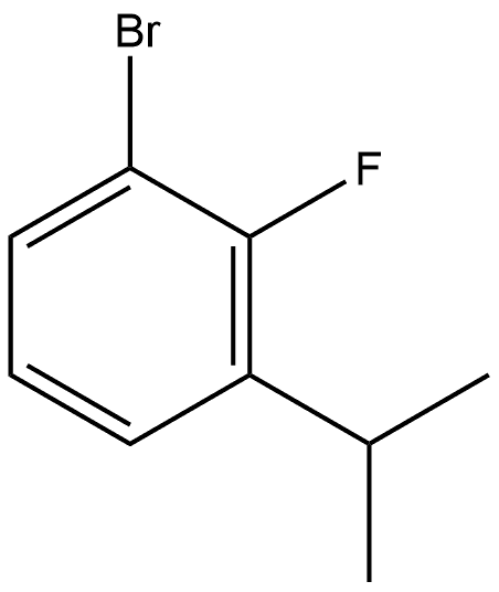 1-Bromo-2-fluoro-3-(1-methylethyl)benzene Structure