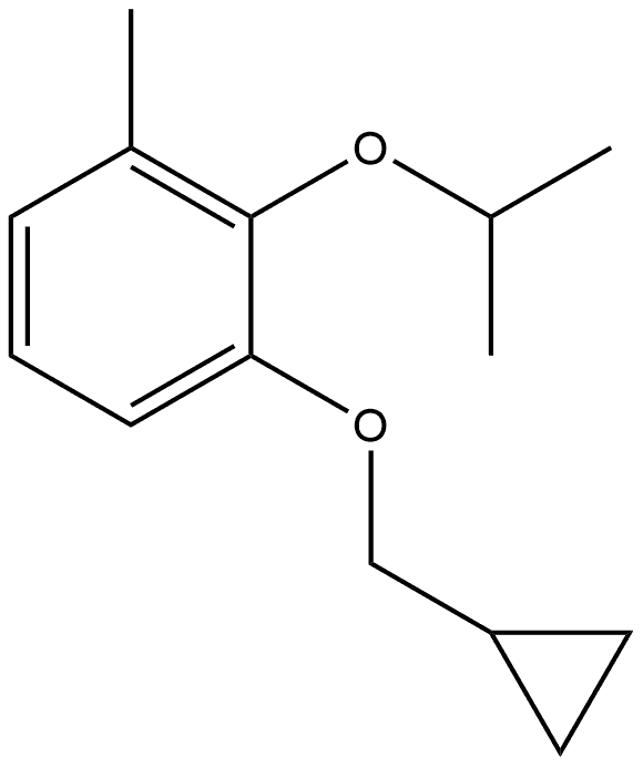 1-(Cyclopropylmethoxy)-3-methyl-2-(1-methylethoxy)benzene Structure