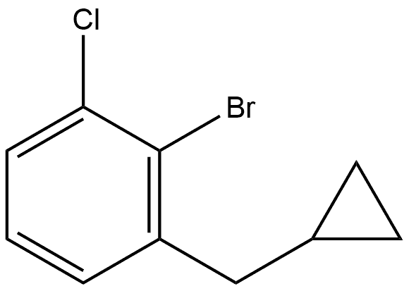 2-bromo-1-chloro-3-(cyclopropylmethyl)benzene Structure