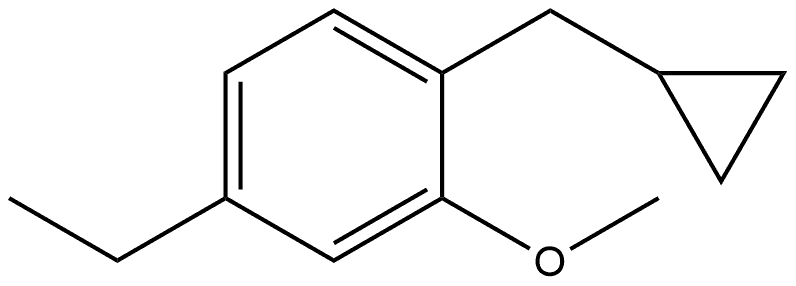 1-(Cyclopropylmethyl)-4-ethyl-2-methoxybenzene Structure