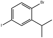 1-Bromo-4-iodo-2-isopropylbenzene Structure