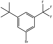 Benzene, 1-bromo-3-(1,1-dimethylethyl)-5-(trifluoromethyl)- Structure