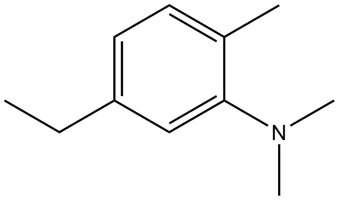 5-Ethyl-N,N,2-trimethylbenzenamine Structure