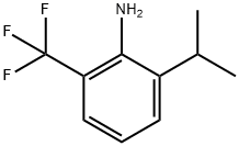 Benzenamine, 2-(1-methylethyl)-6-(trifluoromethyl)- Structure