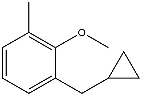 1-(Cyclopropylmethyl)-2-methoxy-3-methylbenzene Structure