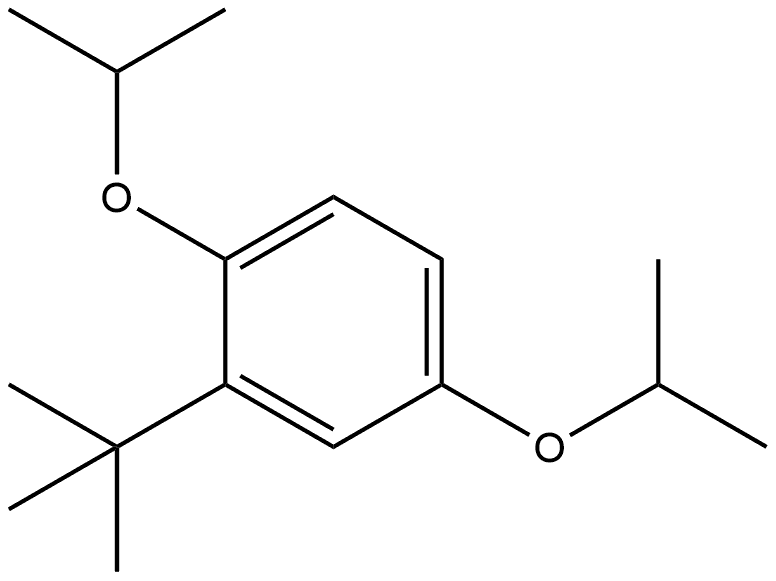 2-(1,1-Dimethylethyl)-1,4-bis(1-methylethoxy)benzene Structure