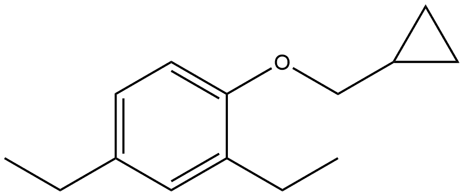 1-(Cyclopropylmethoxy)-2,4-diethylbenzene Structure