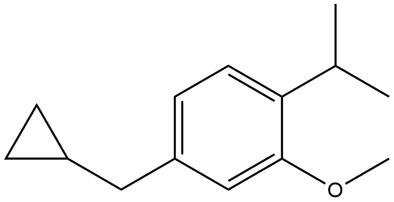 4-(Cyclopropylmethyl)-2-methoxy-1-(1-methylethyl)benzene Structure