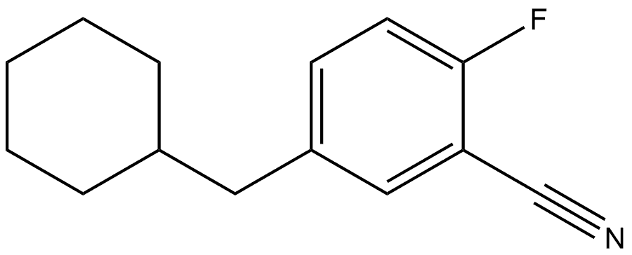 5-(Cyclohexylmethyl)-2-fluorobenzonitrile Structure