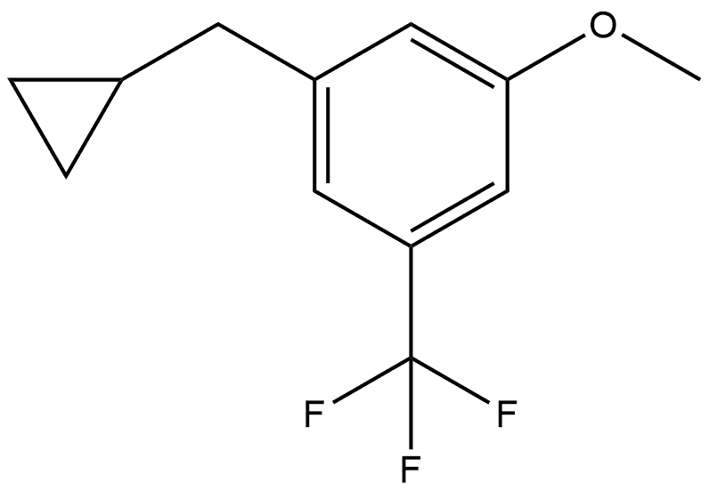 1-(Cyclopropylmethyl)-3-methoxy-5-(trifluoromethyl)benzene Structure