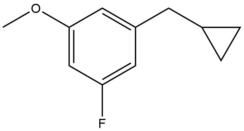 1-(Cyclopropylmethyl)-3-fluoro-5-methoxybenzene Structure