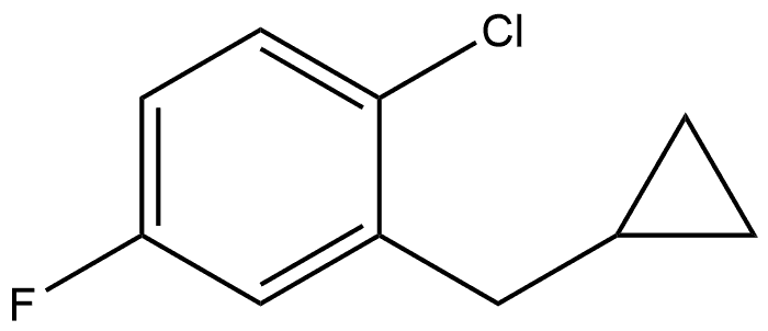 1-Chloro-2-(cyclopropylmethyl)-4-fluorobenzene Structure