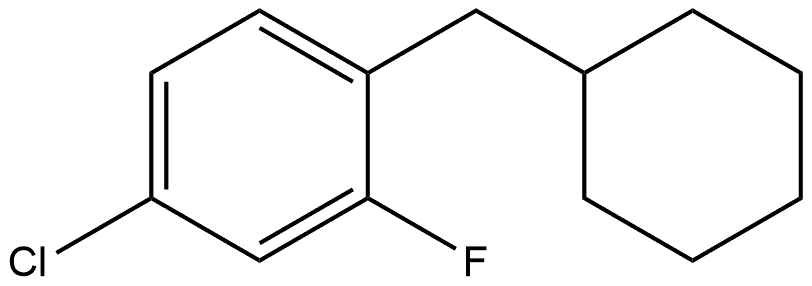 4-Chloro-1-(cyclohexylmethyl)-2-fluorobenzene Structure