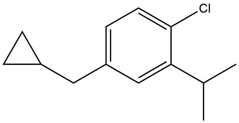 1-Chloro-4-(cyclopropylmethyl)-2-(1-methylethyl)benzene Structure