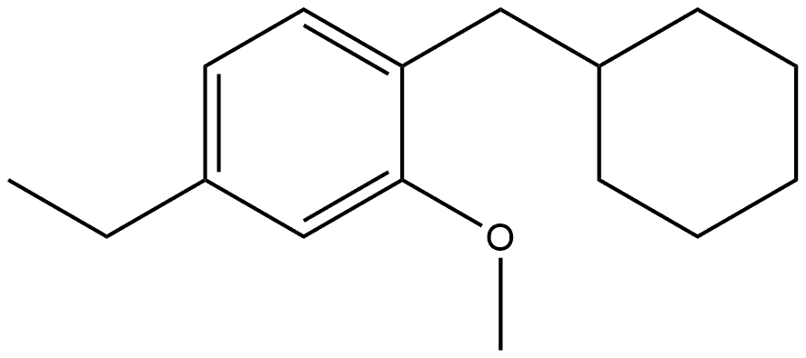 1-(Cyclohexylmethyl)-4-ethyl-2-methoxybenzene Structure