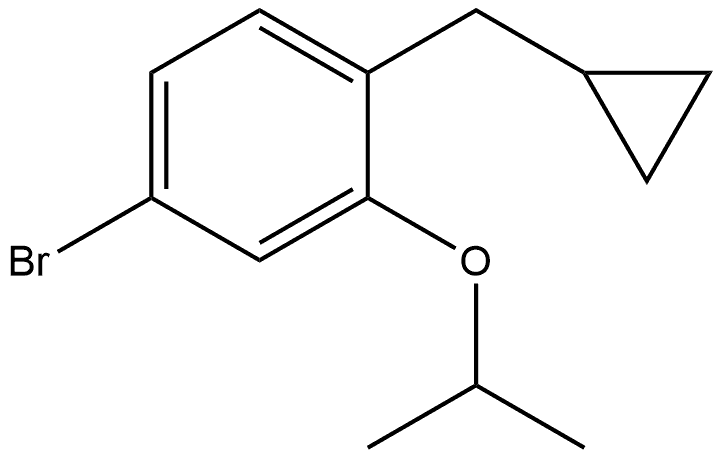 4-Bromo-1-(cyclopropylmethyl)-2-(1-methylethoxy)benzene Structure