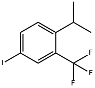 4-iodo-1-(propan-2-yl)-2-(trifluoromethyl)benzene Structure