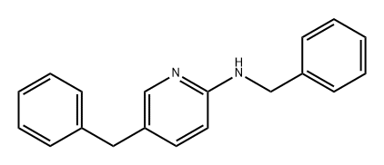 2-Pyridinamine, N,5-bis(phenylmethyl)- Structure