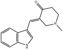 4-Piperidinone, 3-(1H-indol-3-ylmethylene)-1-methyl-, (3E)- Structure