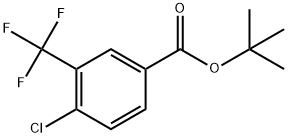 Benzoic acid, 4-chloro-3-(trifluoromethyl)-, 1,1-dimethylethyl ester 구조식 이미지