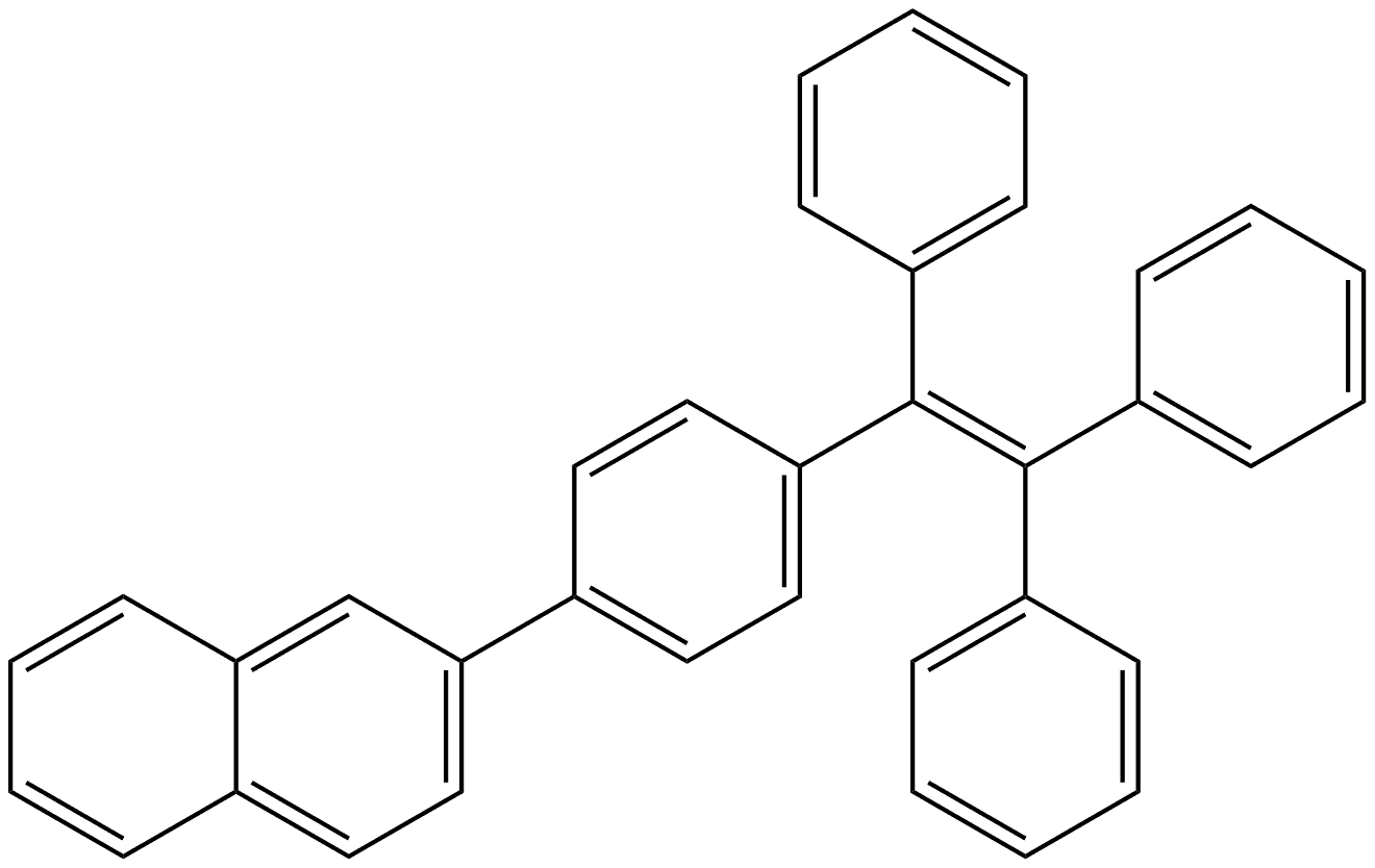 2-[4-(1,2,2-triphenylvinyl)phenyl]naphthalene Structure