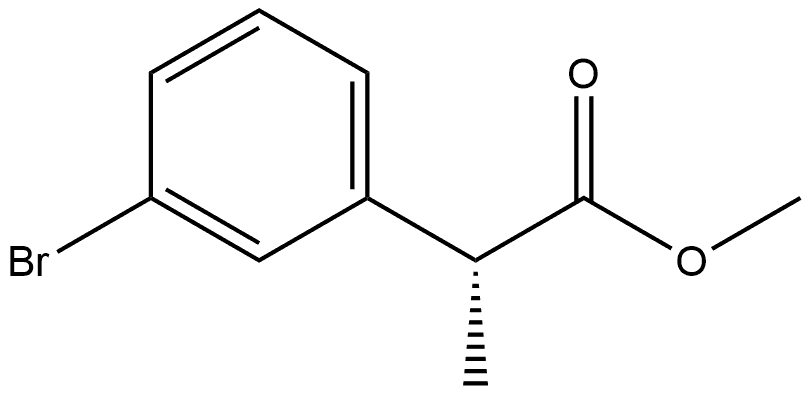 Methyl (αR)-3-bromo-α-methylbenzeneacetate Structure