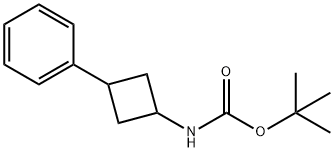 Carbamic acid, N-(3-phenylcyclobutyl)-, 1,1-dimethylethyl ester Structure