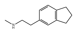 1H-Indene-5-ethanamine, 2,3-dihydro-N-methyl- 구조식 이미지