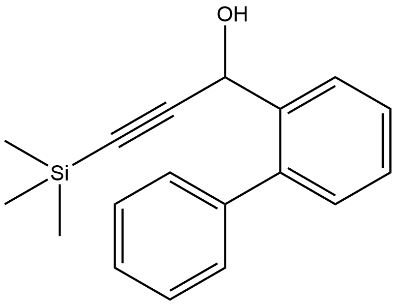 α-[2-(Trimethylsilyl)ethynyl][1,1'-biphenyl]-2-methanol Structure