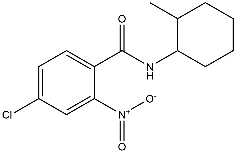 4-chloro-N-(2-methylcyclohexyl)-2-nitrobenzamide Structure