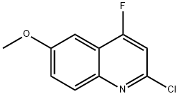 Quinoline, 2-chloro-4-fluoro-6-methoxy- 구조식 이미지