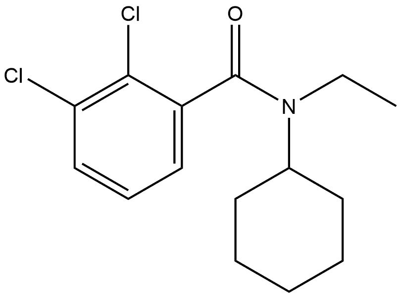 2,3-Dichloro-N-cyclohexyl-N-ethylbenzamide Structure