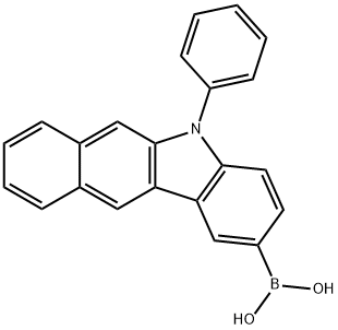 Boronic acid, B-(5-phenyl-5H-benzo[b]carbazol-2-yl)- Structure