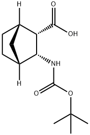 Bicyclo[2.2.1]heptane-2-carboxylic acid, 3-[[(1,1-dimethylethoxy)carbonyl]amino]-, (1S,2S,3R,4R)- Structure