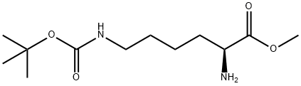 Lysine, N6-[(1,1-dimethylethoxy)carbonyl]-, methyl ester Structure