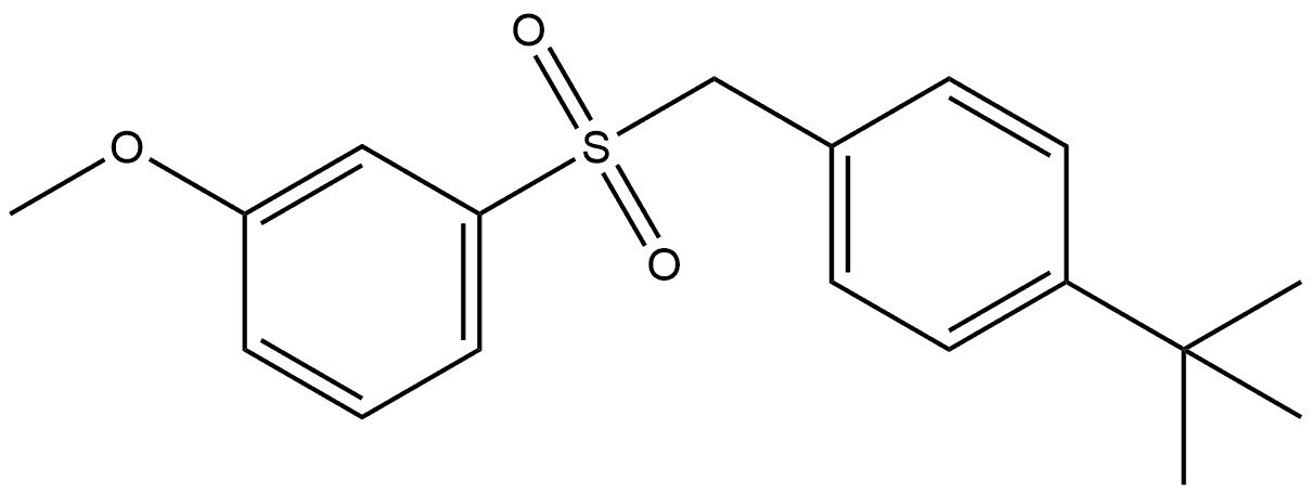 1-[[[4-(1,1-Dimethylethyl)phenyl]methyl]sulfonyl]-3-methoxybenzene Structure