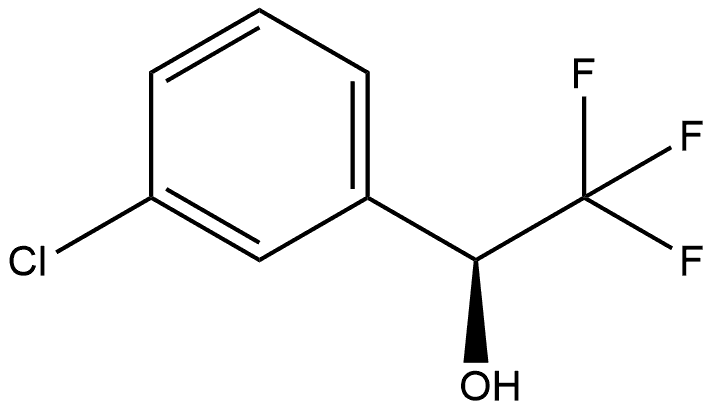 (S)-1-(3-chlorophenyl)-2,2,2-trifluoroethanol Structure