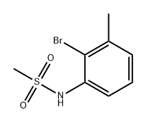 Methanesulfonamide, N-(2-bromo-3-methylphenyl)- Structure