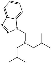 (1H-1,2,3-Benzotriazol-1-ylmethyl)bis(2-methylpropyl)amine Structure