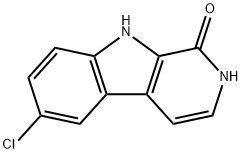 1H-Pyrido[3,4-b]indol-1-one, 6-chloro-2,9-dihydro- Structure