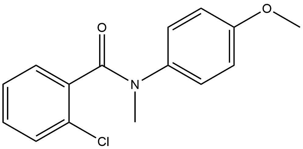 2-Chloro-N-(4-methoxyphenyl)-N-methylbenzamide Structure