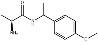 Propanamide, 2-amino-N-[1-(4-methoxyphenyl)ethyl]-, (2S)- Structure