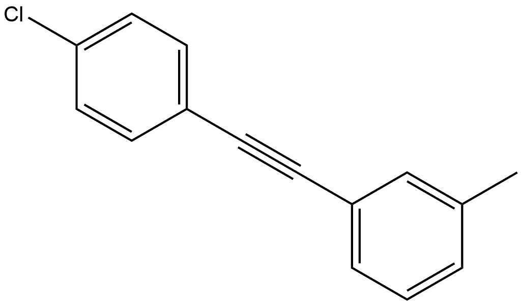 1-[2-(4-Chlorophenyl)ethynyl]-3-methylbenzene Structure