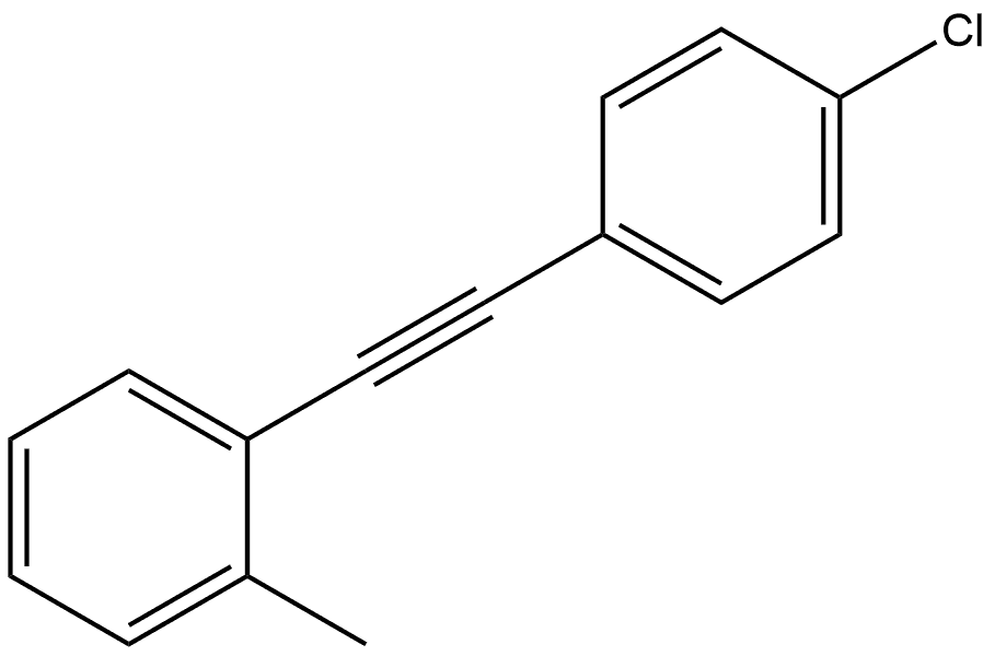 1-[2-(4-Chlorophenyl)ethynyl]-2-methylbenzene Structure