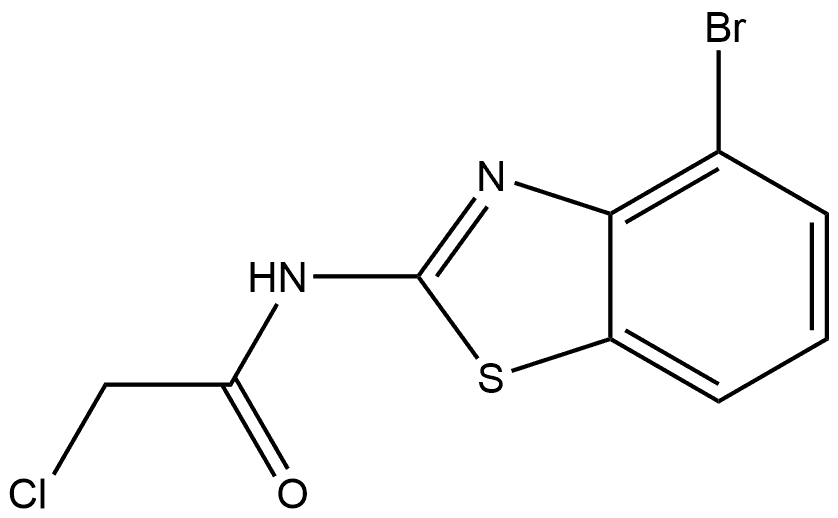 N-(4-Bromo-2-benzothiazolyl)-2-chloroacetamide Structure