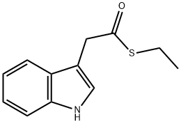 1H-Indole-3-ethanethioic acid, S-ethyl ester 구조식 이미지