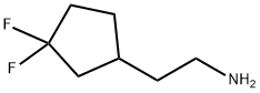 Cyclopentaneethanamine, 3,3-difluoro- Structure