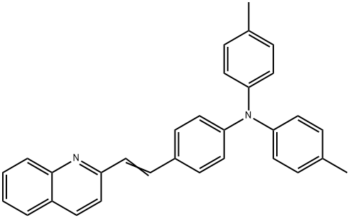 4-Methyl-N-(4-(2-(quinolin-2-yl)vinyl)phenyl)-N-(p-tolyl)aniline Structure